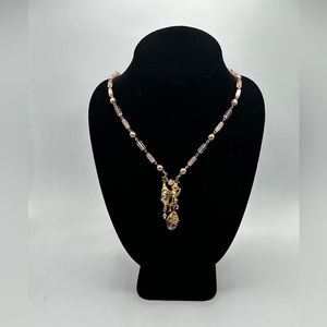 Vintage Kirks Folly necklace angel with shell #454